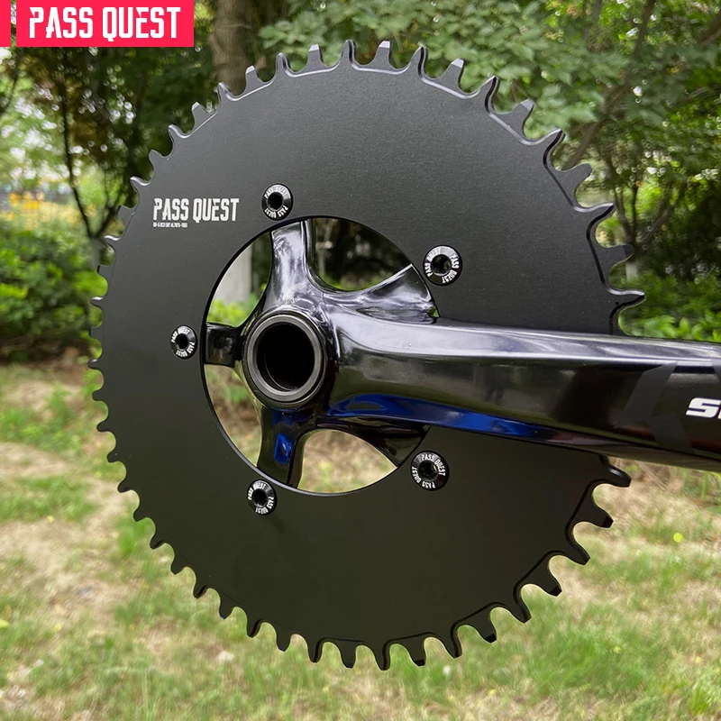PASS QUEST 110BCD 5 коготь закрытый диск Круглый дорожный велосипед Узкий широкий цепной