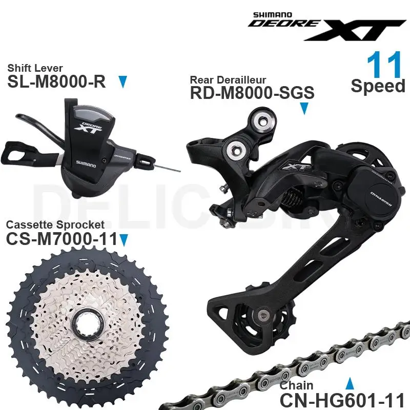 Переключатель передач SHIMANO DEORE XT M8000 11 в скоростей RD SL CN задний переключатель SGS