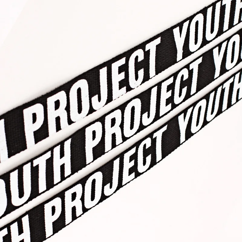 Уличный стиль тенденции моды холст Lletter гладкая пряжка для ремня джинсы ремни