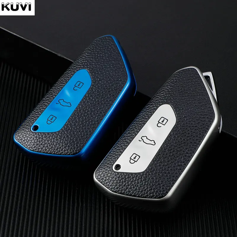 Кожаный ТПУ чехол для автомобильного ключа с дистанционным управлением VW Volkswagen