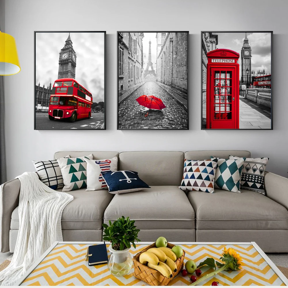 Реалистичная фотография Лондонской стены с большим Бен художественные плакаты и