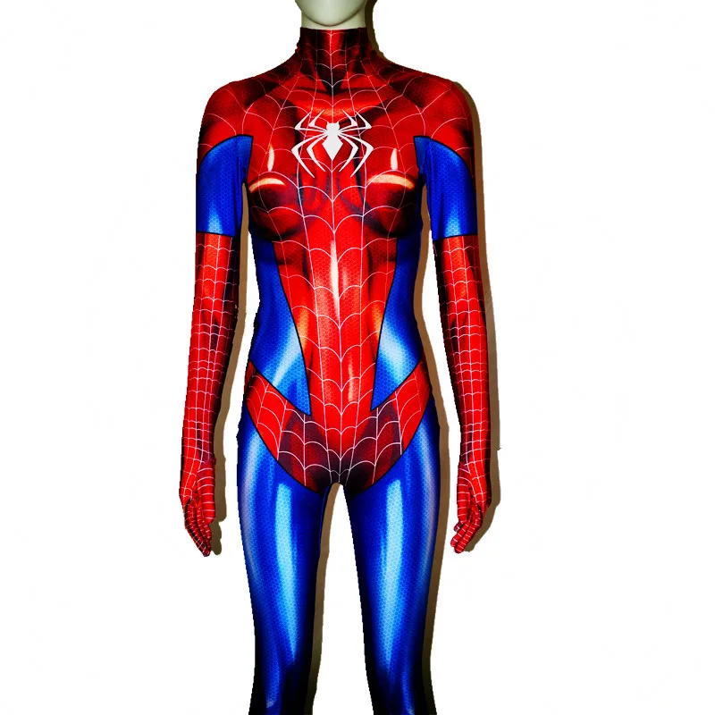 MJ Джейми костюм паука Mary Jane SpiderGirl косплей 3D принт Хэллоуин женский Человек-паук