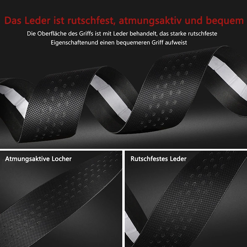 

Bike Handlebar Tape PU Road Mtb Bike Handlebar Tape Anti-slip Shock Absorption Bike Handle Wrap End Plug Bike Accessories