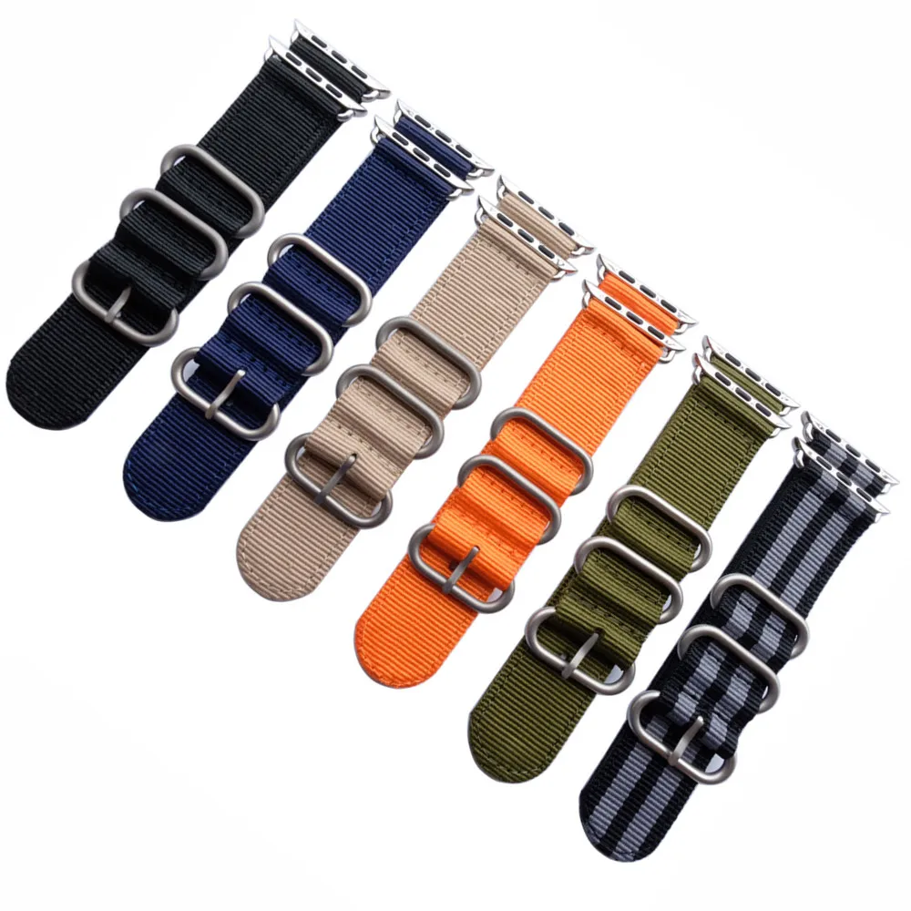 Горячо продаваемый нейлоновый ремешок для наручных часов Apple Watch версии 4/3/2/1