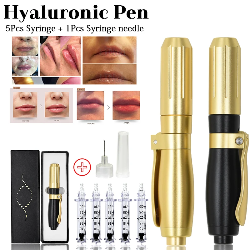 High 0.3ml &amp0.5ml 2 in 1 head Pressure Hyaluronic Acid Pen hyaluron injection For Anti Wrinkle Lifting Lip gun | Красота и