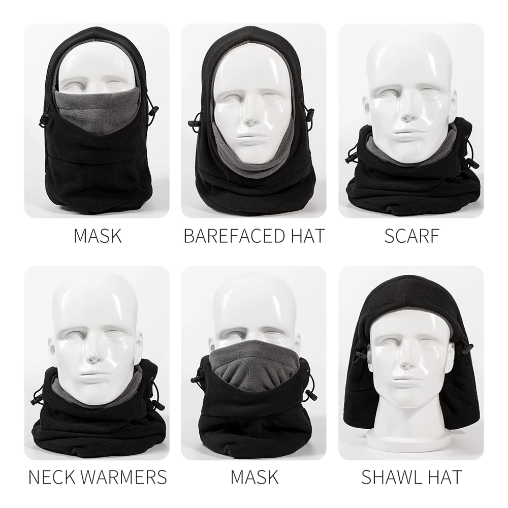 Winter Windproof mask Keep Fleece Warm Half Face Mask Outdoor Sport Ski Cycling Running Skiing Hat Headwear Balaclava | Спорт и