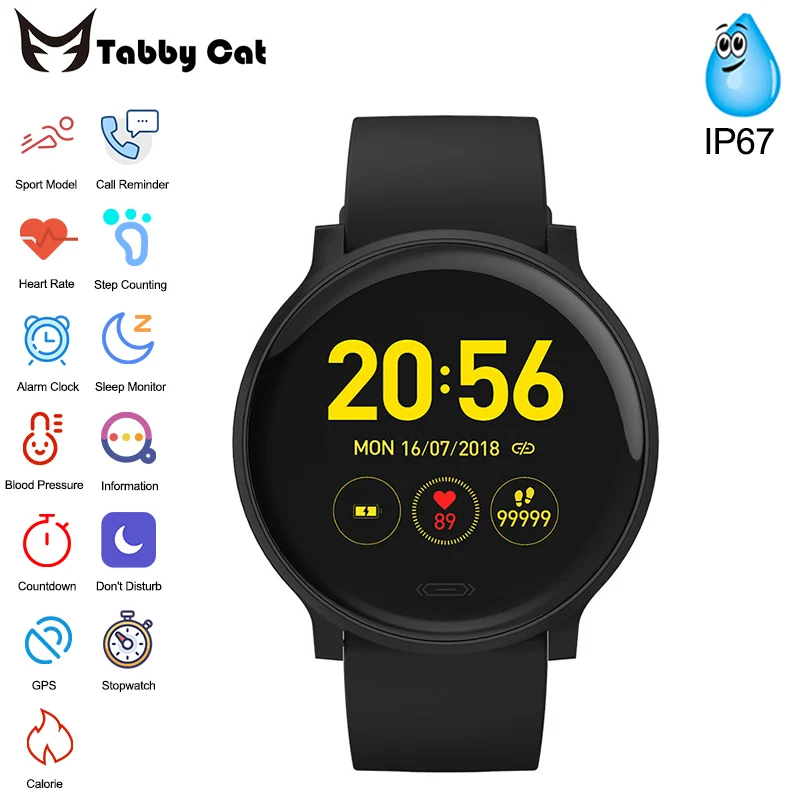 

Смарт-часы V15C, 1,4 дюйма, Bluetooth, ультратонкие, сенсорный экран, пульсометр, кровяное давление, умные часы для IOS