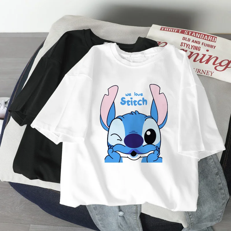 Женские футболки в стиле Харадзюку повседневные Корейском с изображением Микки