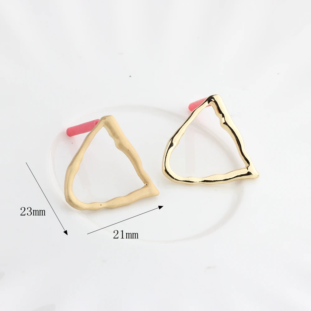 6 шт./лот полые полукруглые геометрические серьги из цинкового сплава