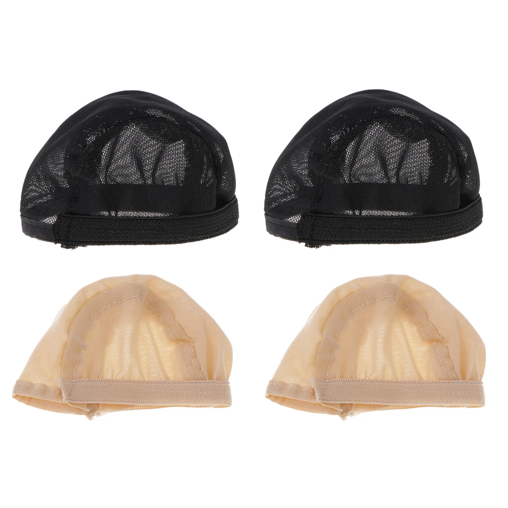 

Prettyia 2PCS Doll Headgear Wig Cap Fixed-Wig Net for 1/12 Kurhn Doll Accs