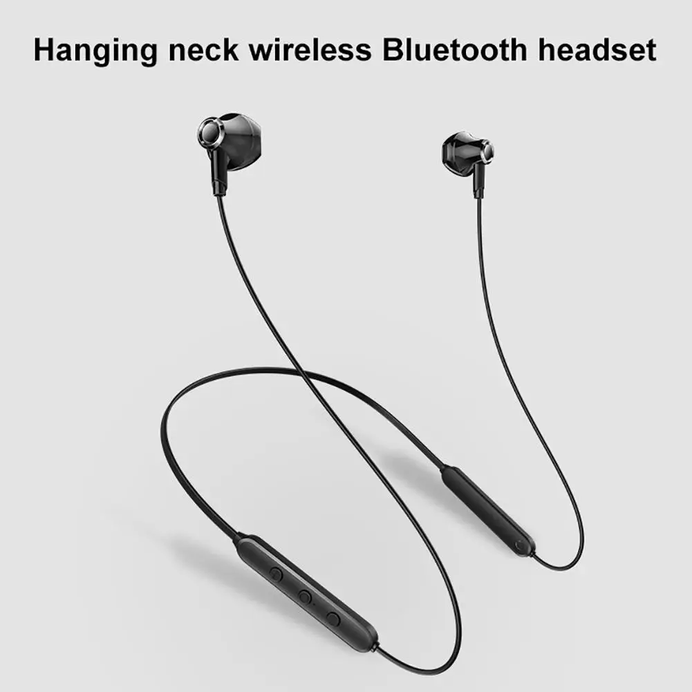 Беспроводная bluetooth гарнитура, Спортивная Bluetooth 5,0 гарнитура, наушники-вкладыши, умные наушники с креплением на шею, водонепроницаемые мини умные наушники