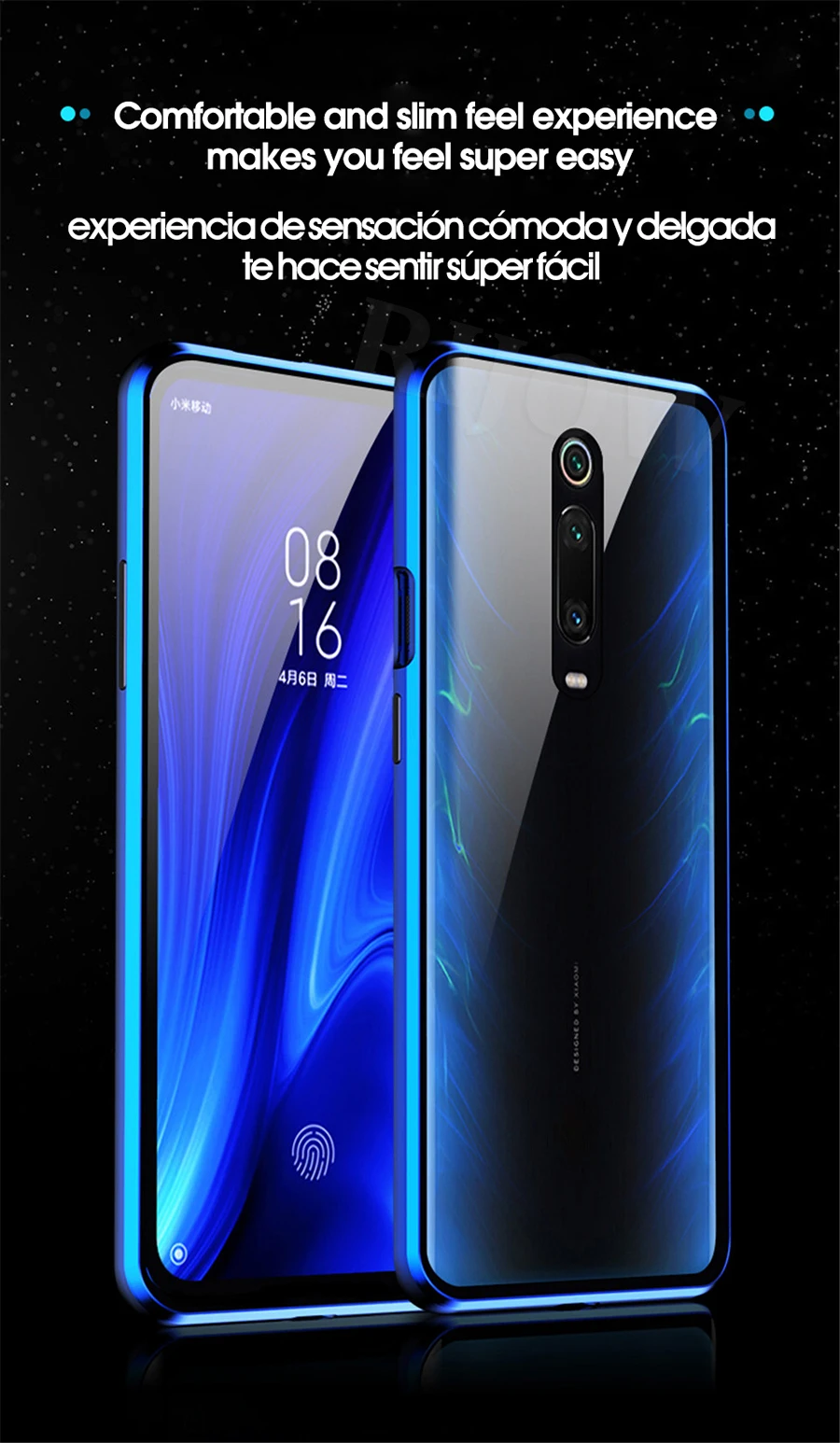 Металлический магнитный адсорбционный чехол для Xiao mi Red mi K20 Pro, двойное закаленное стекло, полный магнит, чехол s mi 9T Pro, чехол с подушкой безопасности s Global