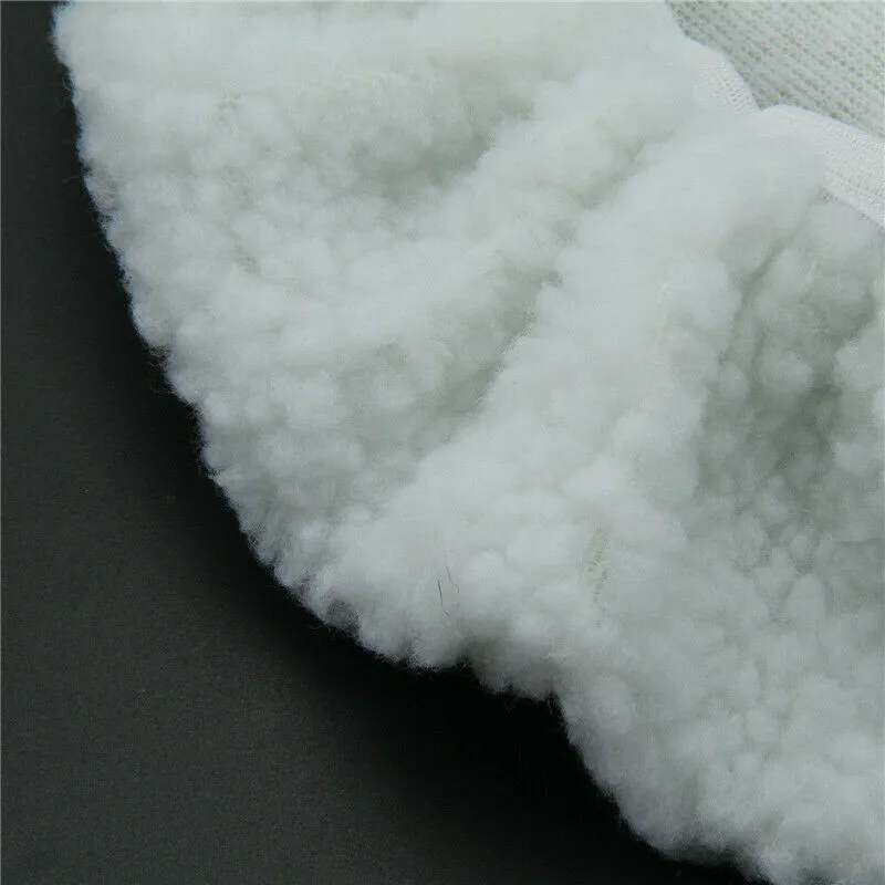 

Polishing Polishing Pad Reusable Soft Useful Washable White Wool Bonnet