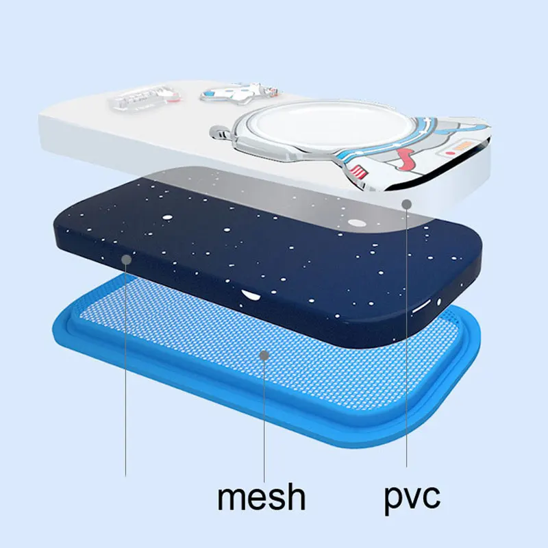 Larger Capacity 3D Space Pencil Case EVA Pen Pouch Stationery Box Anti-Shock for School Students Girls Kids Stationary Gifts