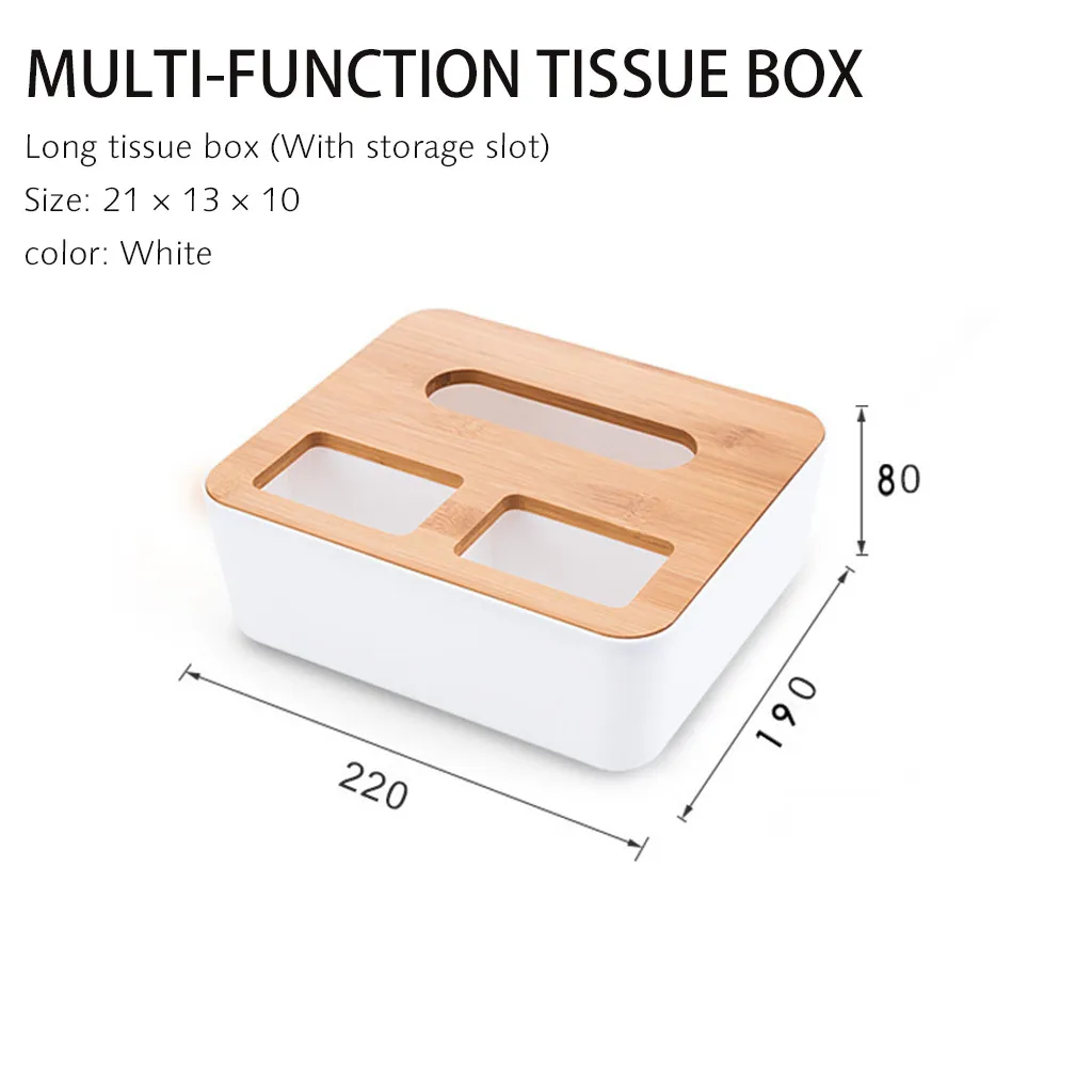 38 # домашняя кухня деревянная пластиковая коробка для салфеток бамбуковая крышка