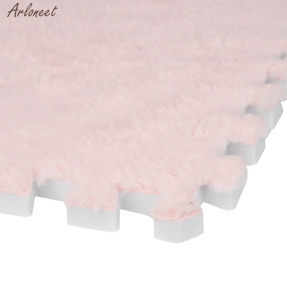 

Kids Play Mats Kids Carpet Foam Puzzle Mat EVA Shaggy Velvet Baby Eco Floor 7 Colors For Children Home Carpet New 25X25cm
