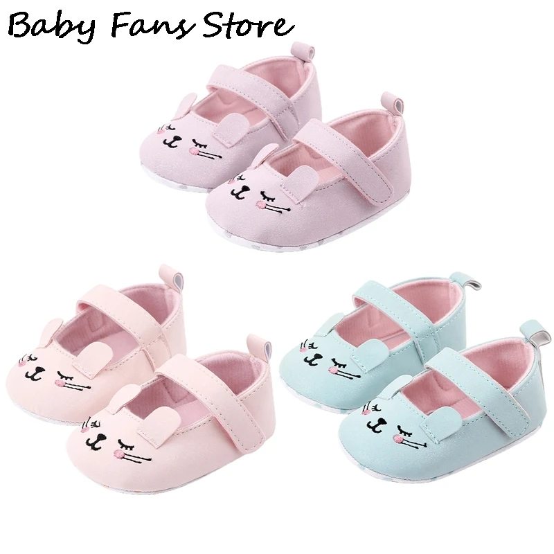 

Детская обувь для малышей, обувь для начинающих ходить, Симпатичные кошачьи напольные ботинки, мокасины на мягкой подошве, Прогулочные крос...