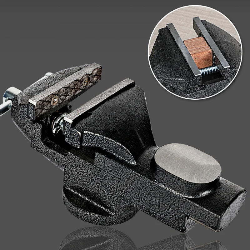 Muliti-Funcational Bench Vise Mini Rotating Tables Screws Clamp for DIY Crafts Mold Fixed Repair Tool EL | Инструменты
