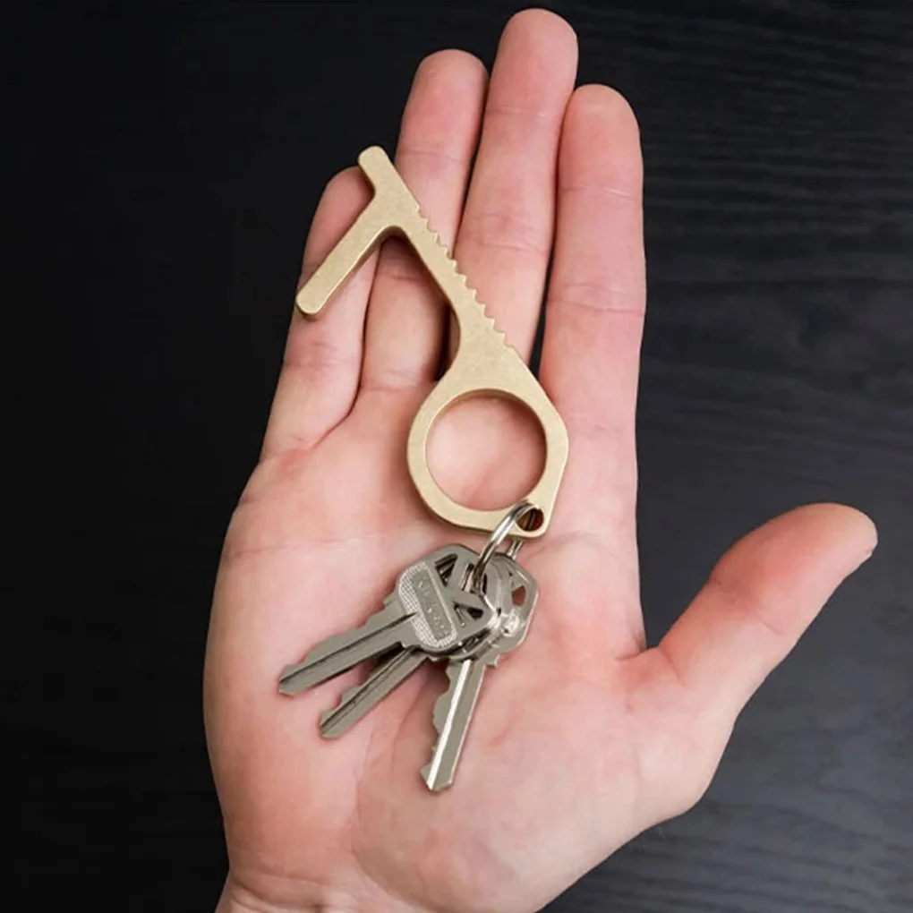 Избегайте контакта ручка Съемник защита рук латунный ключ формы Бесконтактный