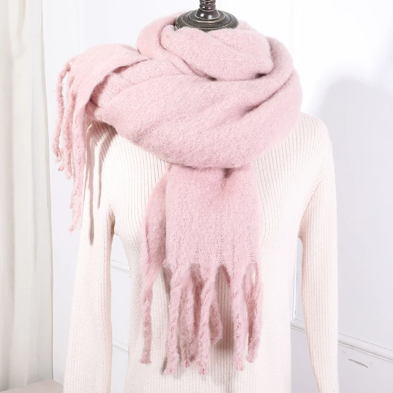 Авокадо зеленый популярный зимний шарф для женщин и мужчин кашемировые шарфы