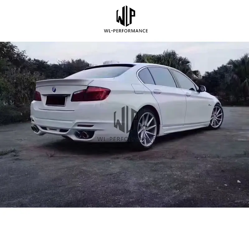 F10 F18 FRP Неокрашенный Комплект кузова автомобиля передний задний бампер боковые