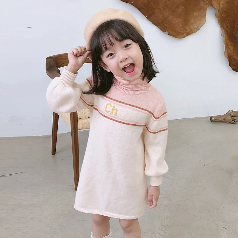 Роскошный фирменный дизайн милое платье для девочек зимнее теплое принцессы с