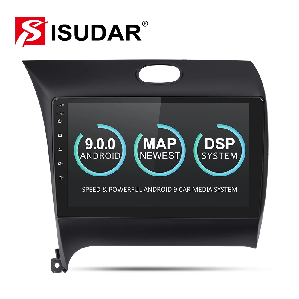 Isudar Android 9 1 Din Автомобильный мультимедийный плеер для Kia CERATO K3 FORTE 2013 2016