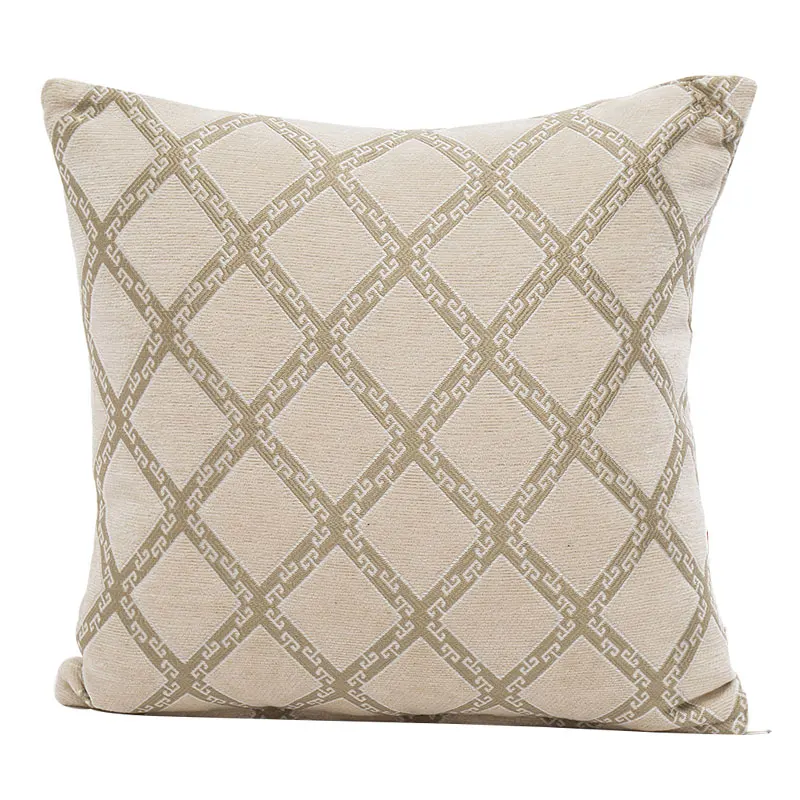 45*45 см роскошные кофейные Чехлы для подушек без внутреннего клетчатого