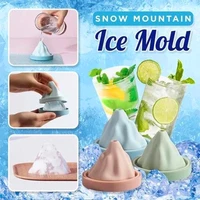 1pcs ice cube mold creative snow mountain shaped household silicone ice cream mold whiskey wine cocktail chocolate mould