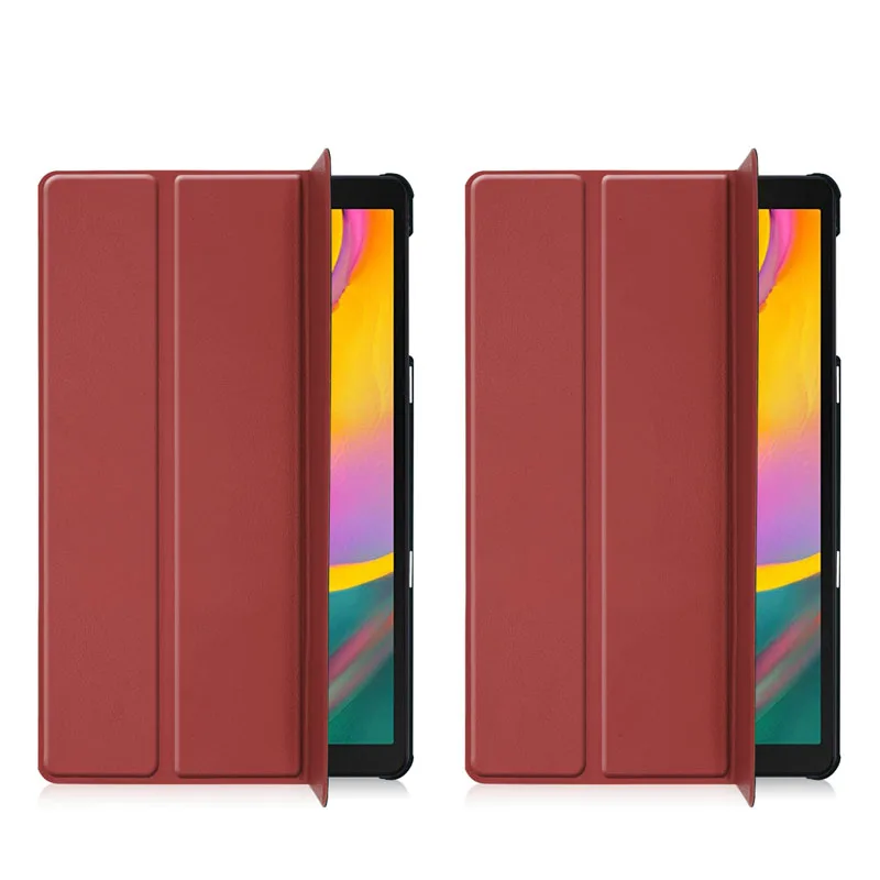 Флип-Стенд кожаный магнитный чехол Funda Capa чехол для Samsung Galaxy Tab A 10,1 T510 T515 SM-T510 SM-T515 Coque+ пленка+ ручка - Цвет: Case