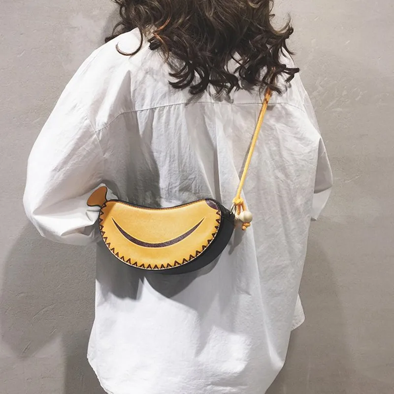 

Cartoon Bags For Women's 2020 High Quality Female Handbag Designer banana Shoulder Crossbody Bag Fashion Women Messenger Bag