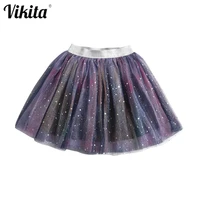 vikita baby kids girls princess tutu skirts stars glitter sequins party dance ballet skirts children casual wear tulle skirt