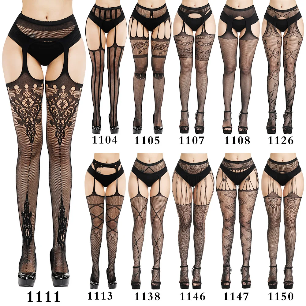 Новинка 2020 женские пикантные чулки белье полосатые кружевные эластичные