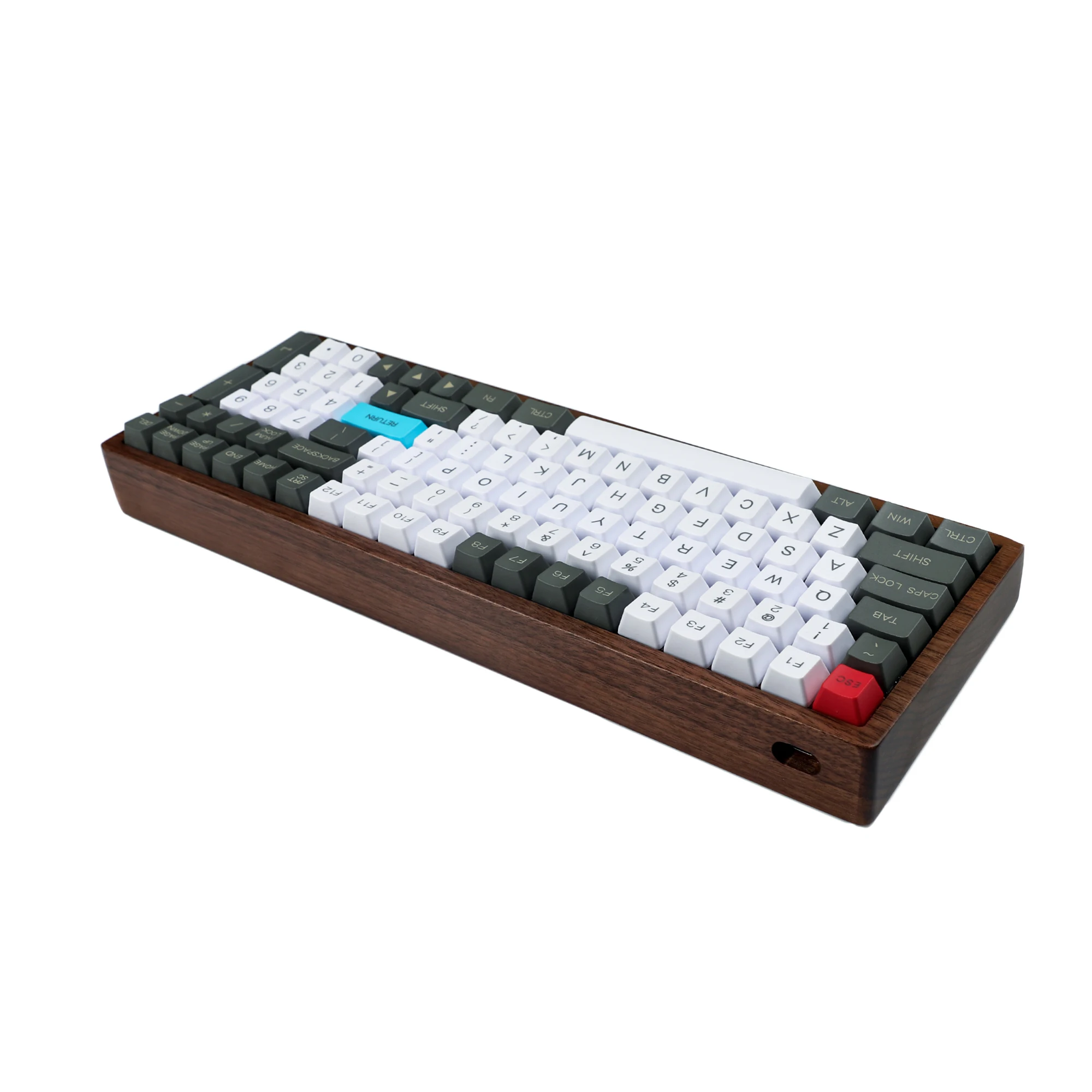 96 деревянная клавиатура Hotswap | QMK VIA подсветка RGB ANSI ISO PCB алюминиевая пластина