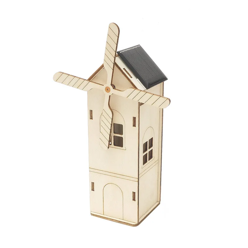 

Teaching Students Children STEAM Scientific Experiment Vehicle ToysSolar Windmill House Model Kits Kids Educational Toy