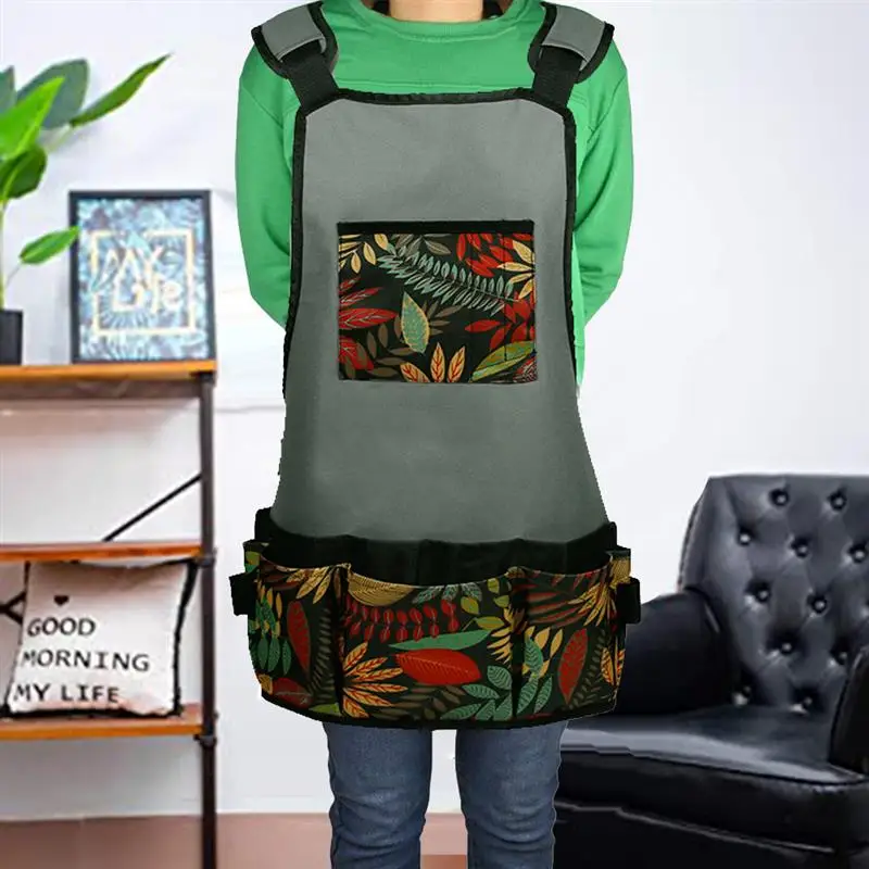 

Oxford Cloth Tool Apron Garden for Home Garden Waterproof Garden Apron for Work Multiple pockets Gardening for Men Women