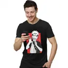 Аниме Манга футболки Для мужчин с короткими рукавами, с принтом, футболка уникальный Simwill Футболка приталенного 100% хлопковая футболка подарок