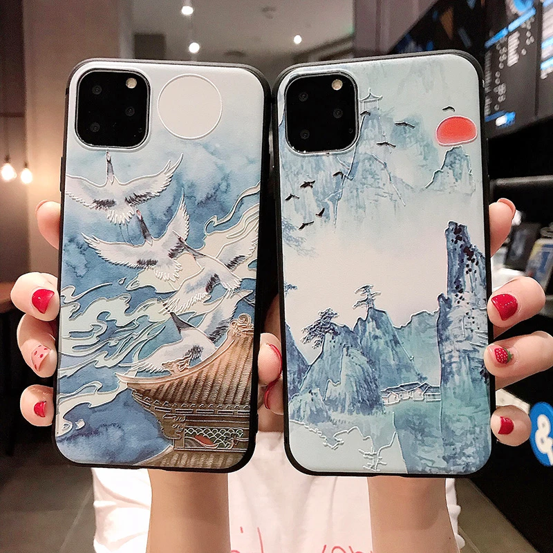 Soft TPU Phone Case for Xiaomi Redmi Note 8 7 6 5 5A K20 Pro 4X Mi 9 A2 5X A3 Lite Luxury Relief Silicone Back Cover Casing |