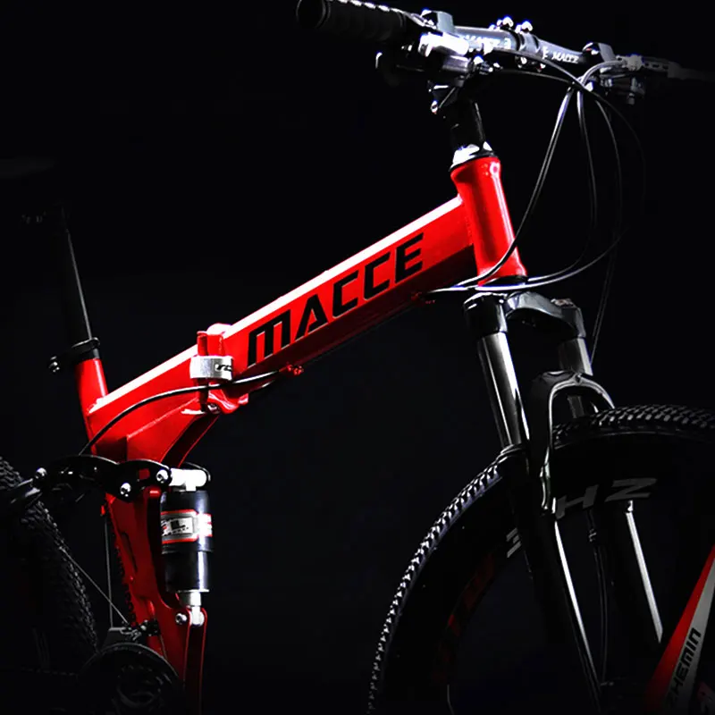 Горный велосипед складной 26 дюймов скорость двойной амортизация внедорожных