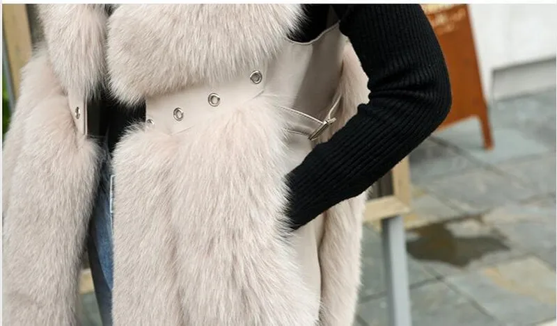 FXFURS жилет из натурального Лисьего меха Длинный жилет из натурального Лисьего меха Зимний жилет с заклепками из натуральной кожи европейские женские куртки