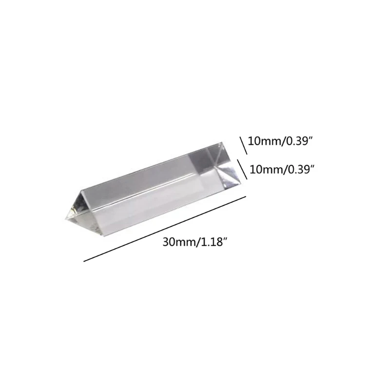 

Magic Triangular Prism Crystal Suncatcher Pendant Clear Optical Glass Rainbow Maker Crystal Pendant Necklace Jewelry