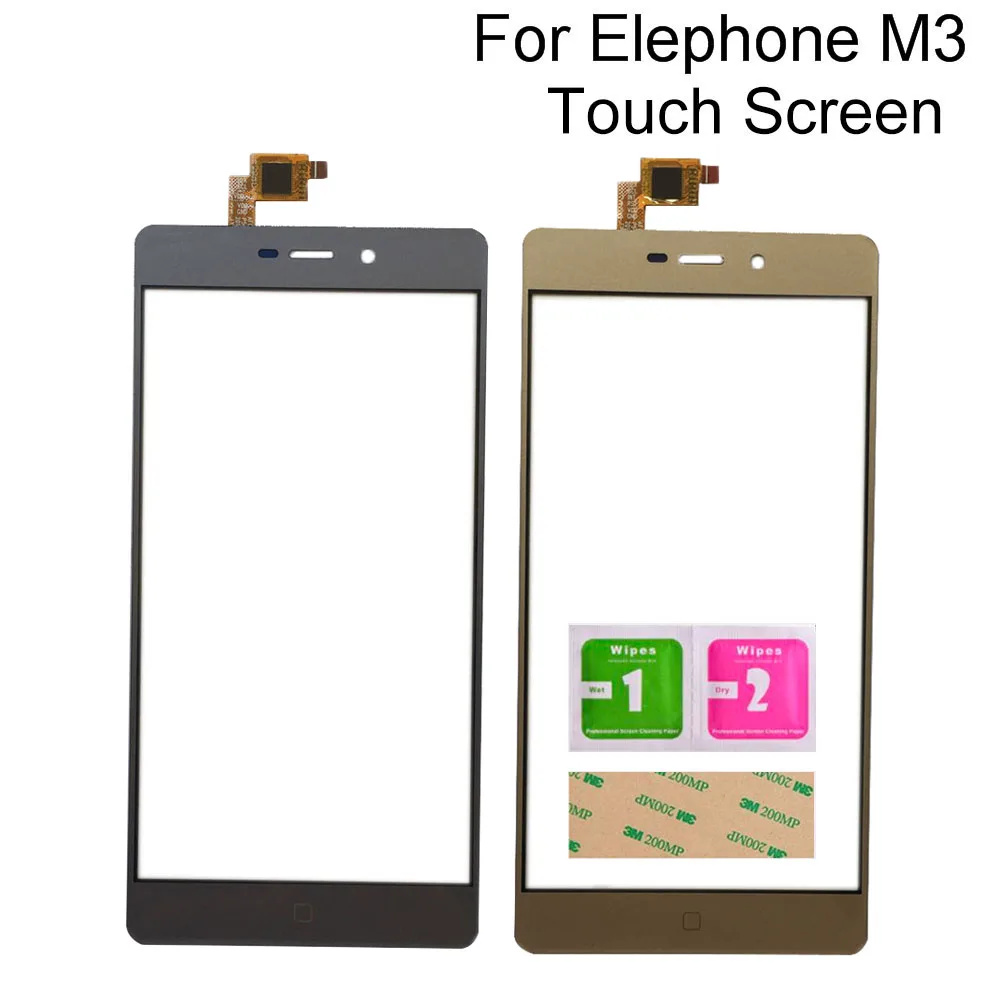 

Touch Screen Digitizer For Elephone M3 Mobile Phone Panel Sensor Replacement Tools 3M Glue