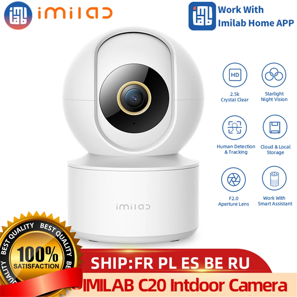 New IMILAB C21 Home Security Camera 4MP Full-HD IP Camera WiFi Indoor Camera CCTV Vedio Surveillance Camera Work With IMILAB App