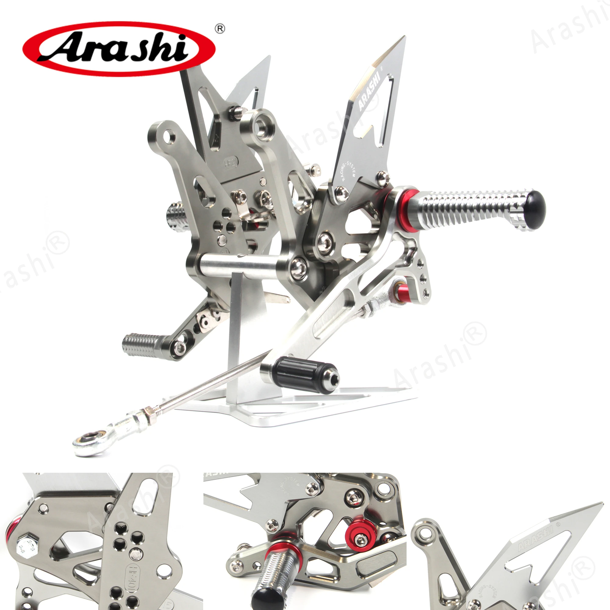 Араши Регулируемая подставка для ног KAWASAKI Z1000 Z 1000 Z1000SX 2014 2015 2016 CNC Rearset подножки