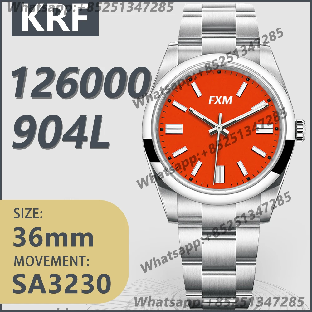 

Men's Automatic Mechanical Luxury Watch 36mm 126000 KRF 1:1 904L Best Edition GMF SA3230 Movement AAA Watch Replica Super Clone