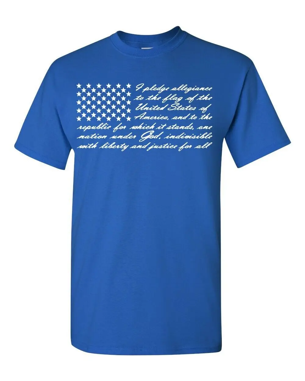 

I Pledge Allegiance to the Flag United States America Flag Men's Tee Shirt