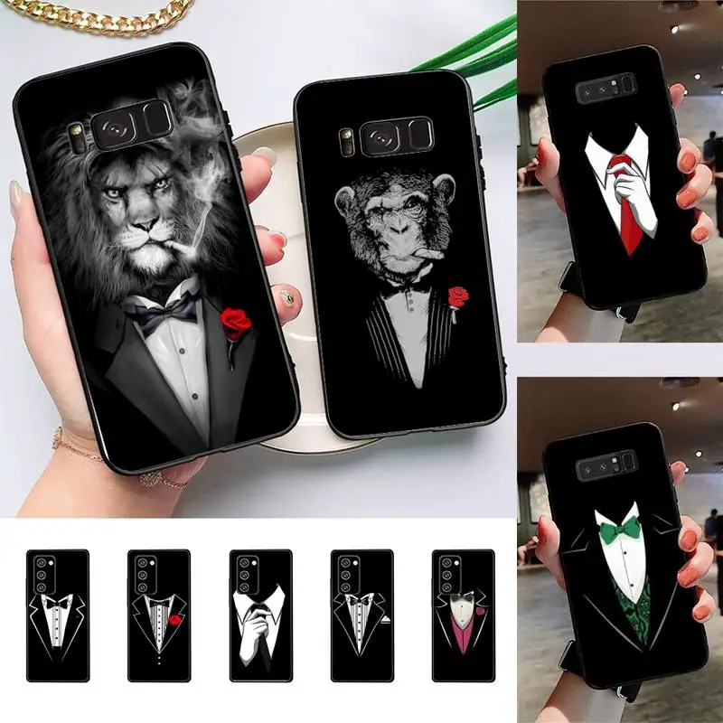 

Babaite Man Suit Shirt Tie Phone Case For Samsung Galaxy Note10Pro Note20ultra cover for note20 note10lite M30S Back Coque