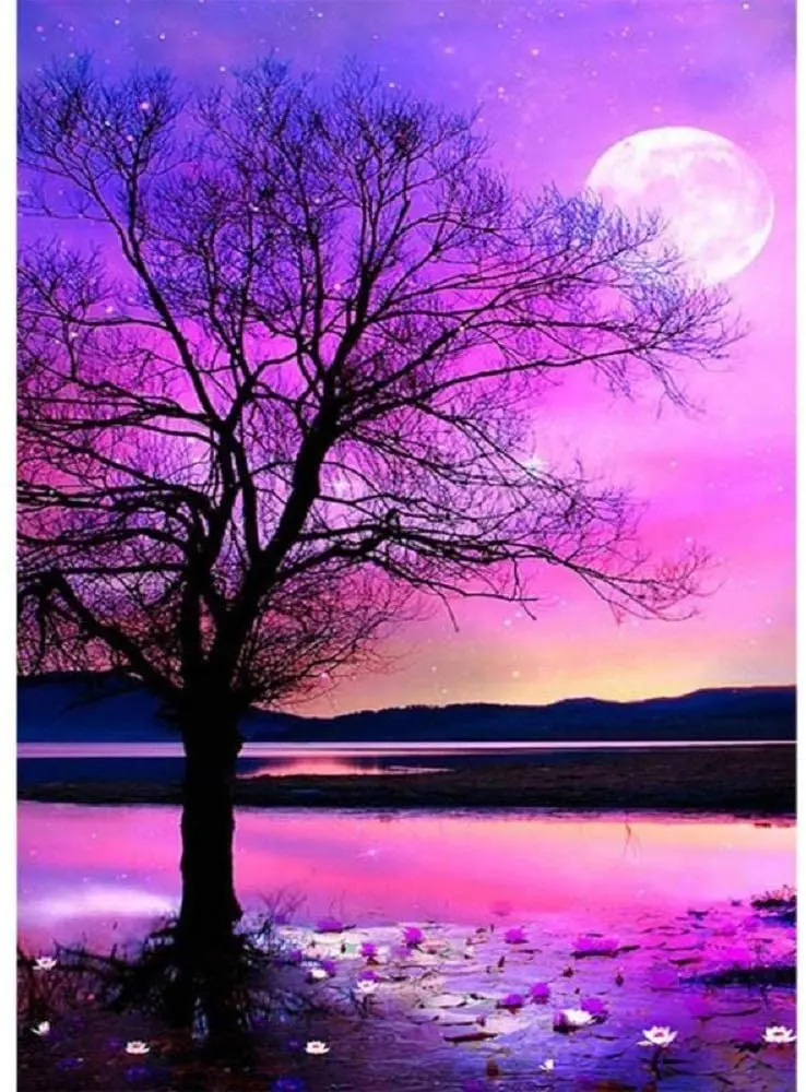 

DIY Diamond Art Painting Kits 5D Full Drill Round Rhinestone Diamond Painting Kit Perfect for Relaxation and Home Wall Decor