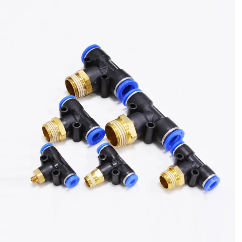 1PCS Air Pipe Fittings 4mm 6mm 8mm 10mm 12mm Hose Tube PCF/PC/PL/SL/PB/PLF 1/4&quot 1/8&quot 3/8&quot 1/2&quotBSPT Male Pneumatic Connector |