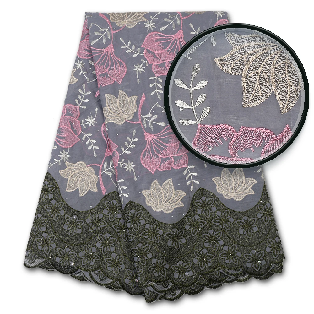 Нигерийские кружевные ткани 2018 африканская швейцарская вуаль кружево высокого